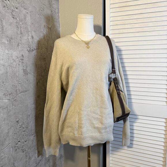 Cream Cable Knit Fall Sweater - Picture 2 of 6